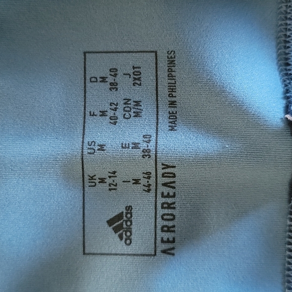 Adidas Circuit Hazy Blue Crew Leggings M - Picture 10 of 11
